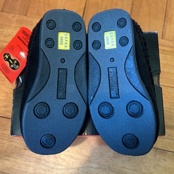 Deer Stags Black Quilted Comfort Slippers Kid Size 12M - Picture 4 of 7
